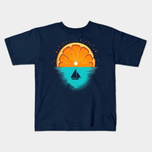 Orange Morning Kids T-Shirt